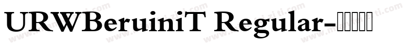 URWBeruiniT Regular字体转换